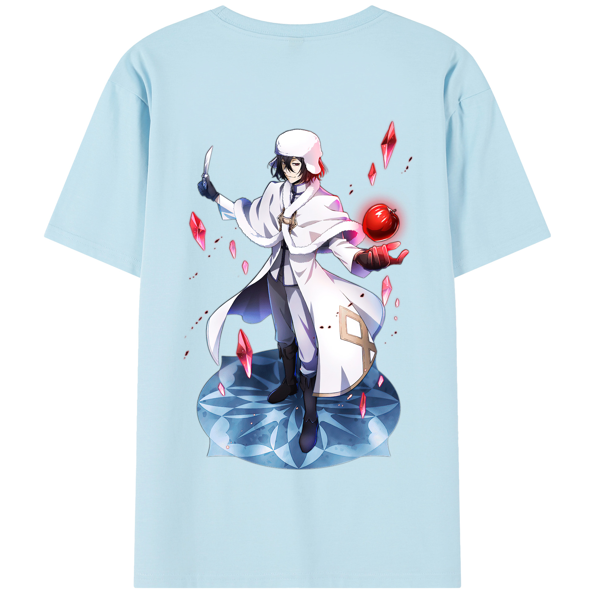 （画像用） 文豪ストレイドッグス Bungo Stray Dogs 綿100％半袖Tシャツ（背面プリント）